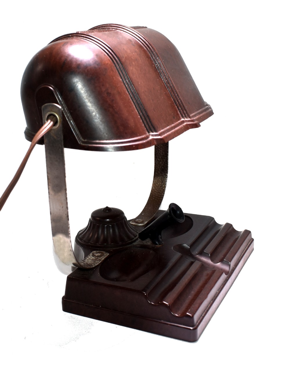 art deco bakelite streamline desk lamp circa 1930