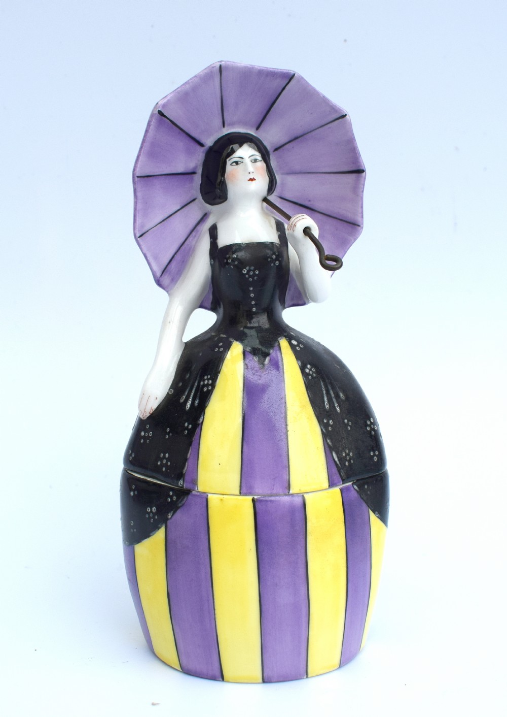 art deco 1930's ceramic bonbonniere by limoges