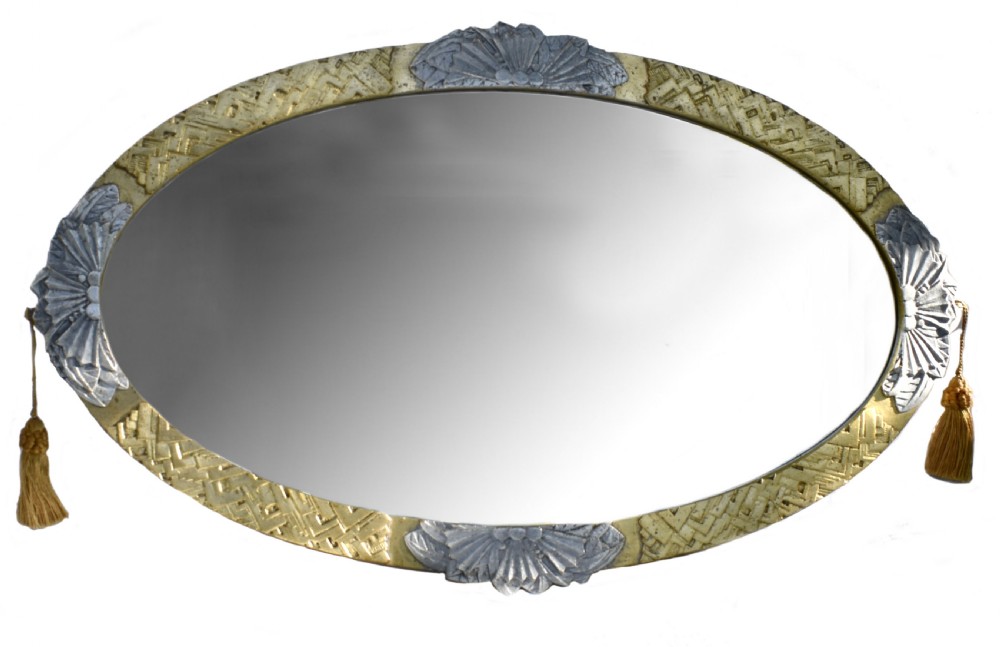 art deco french wall mirror c1930