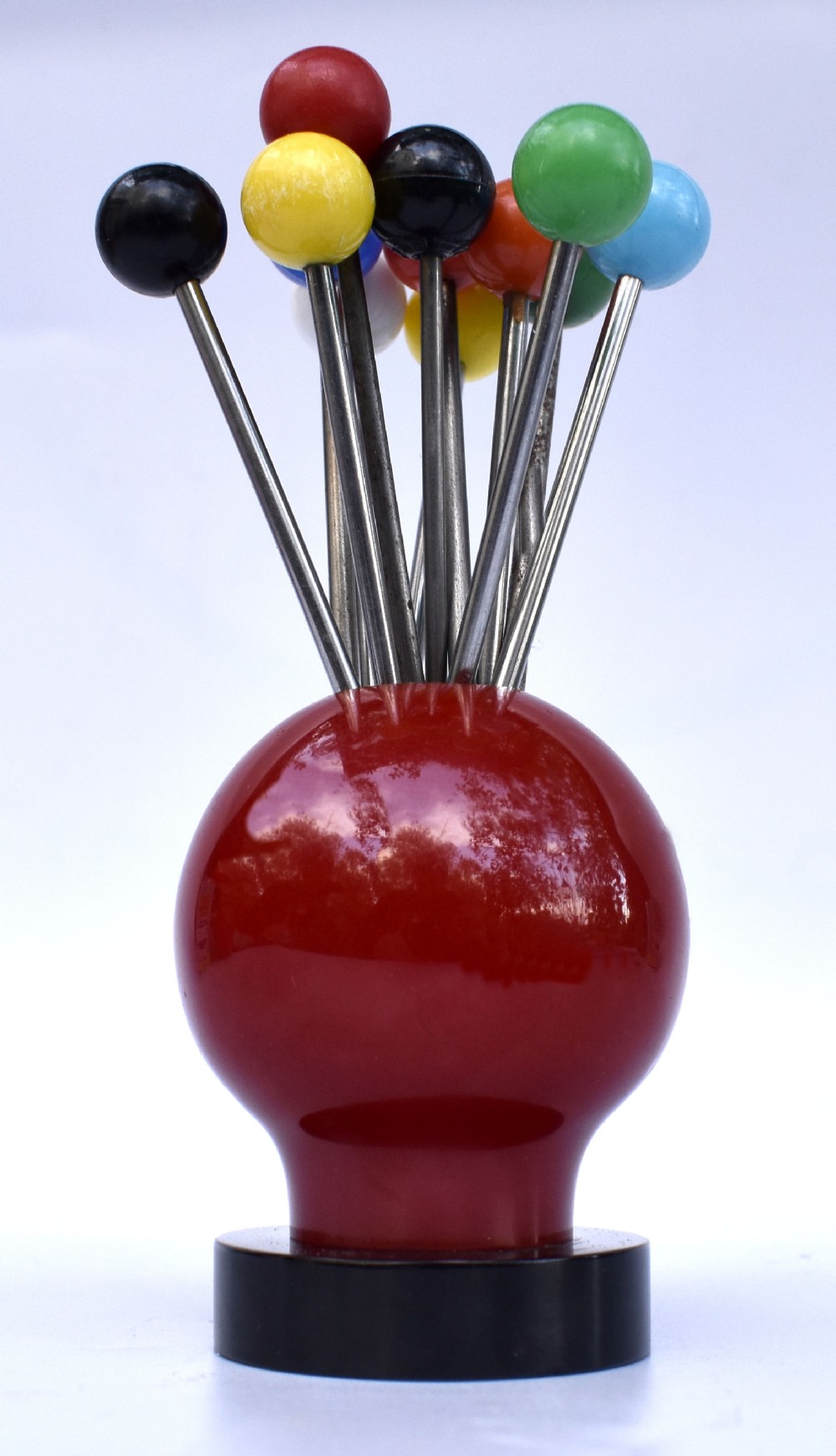 art deco bakelite novelty cocktail stick set c1930