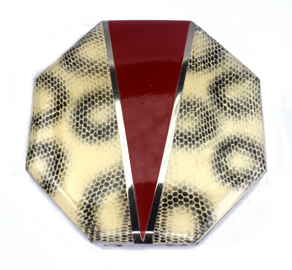 art deco ladies powder compact c1930