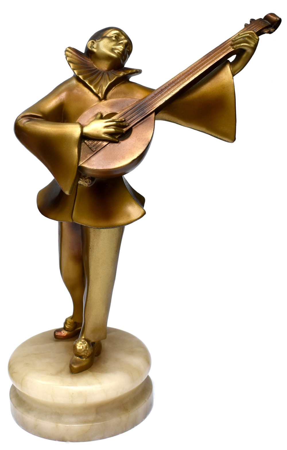 art deco mandolin player by josef lorenzl c1930