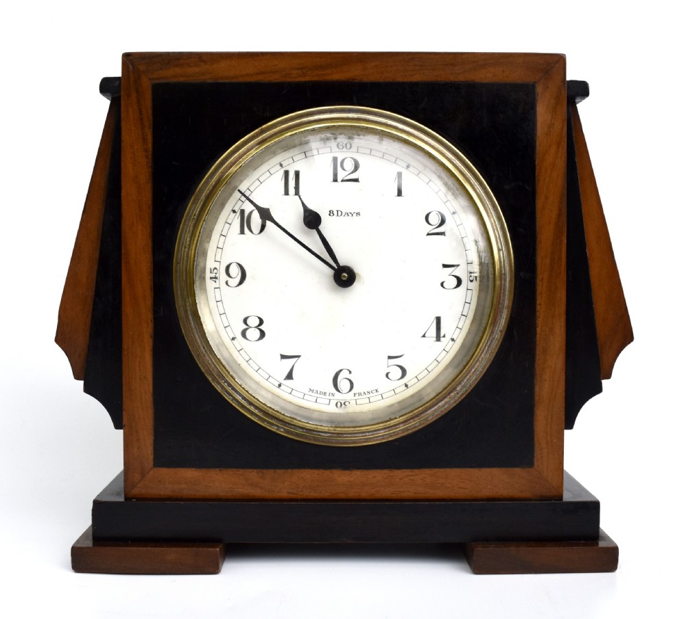 art deco eight day french mantle clock c1930