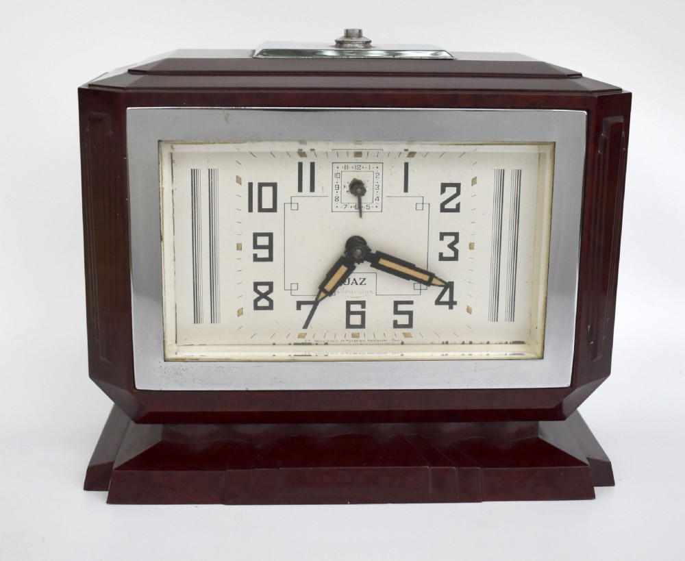art deco bakelite clock by jaz french c1930