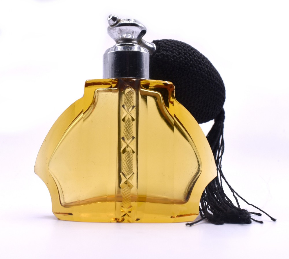 art deco ladies perfume glass atomizer c1930