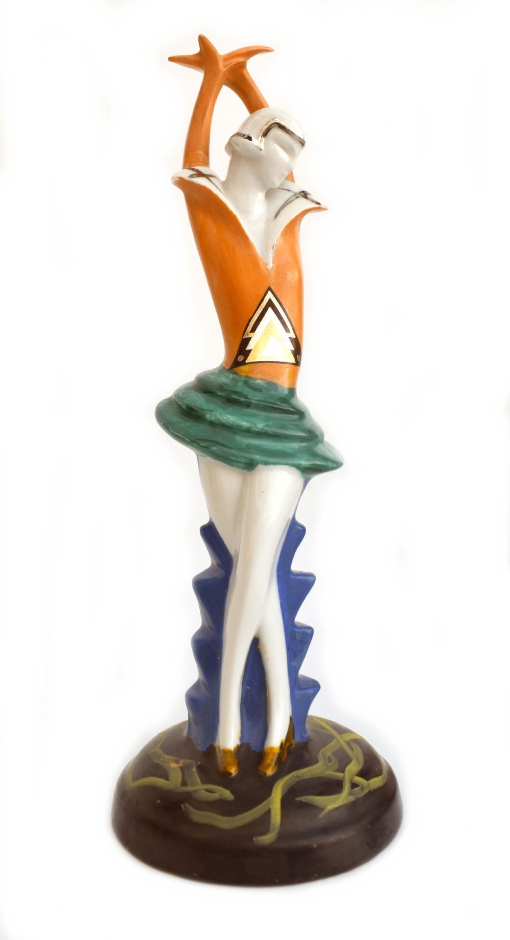 art deco porcelain female figurine c1930