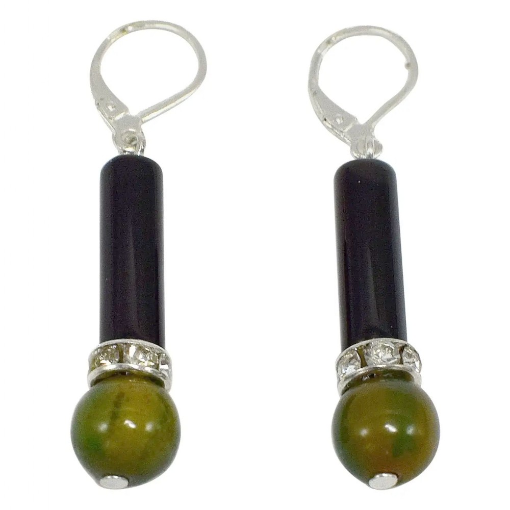 art deco ladies phenolic bakelite earrings