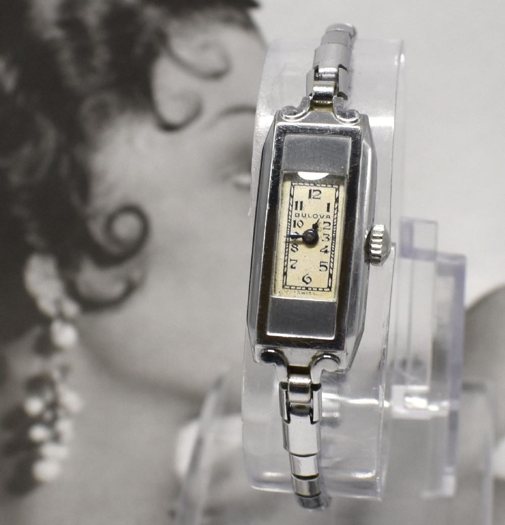 art deco ladies bulova bracelet watch 1935