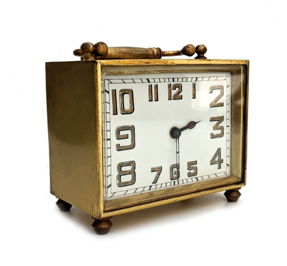 art deco french carriage clock case c1930