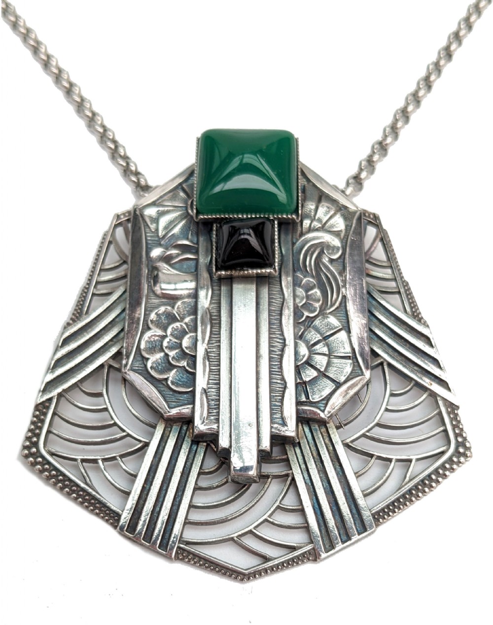 art deco modernist french necklace
