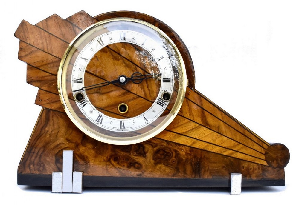 art deco westminster chime mantle clock c1930