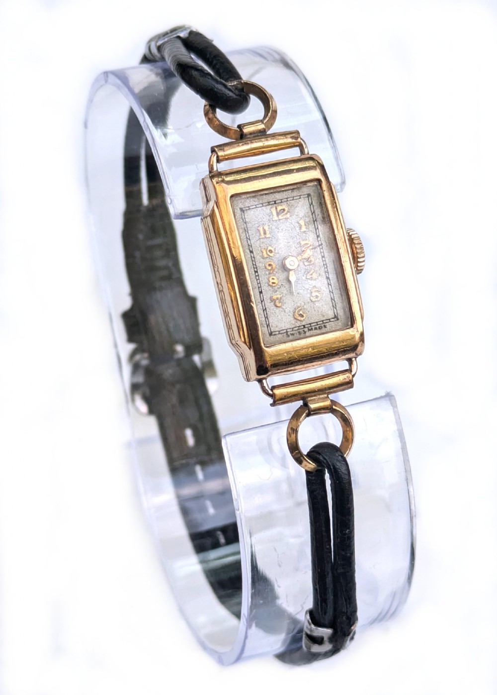 art deco gold plated ladies watch serviced c1928