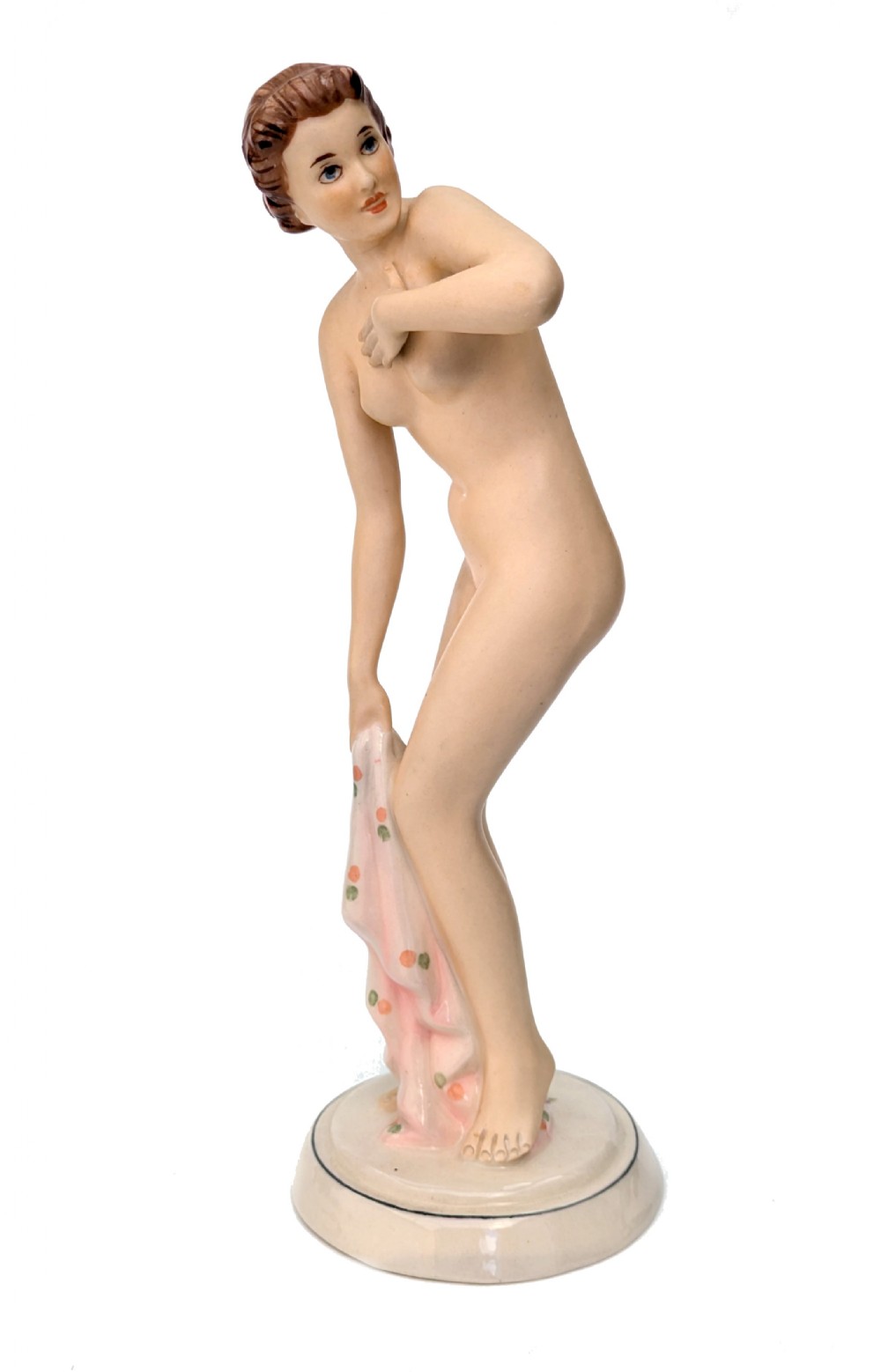 art deco porcelain nude female by royal dux c1930