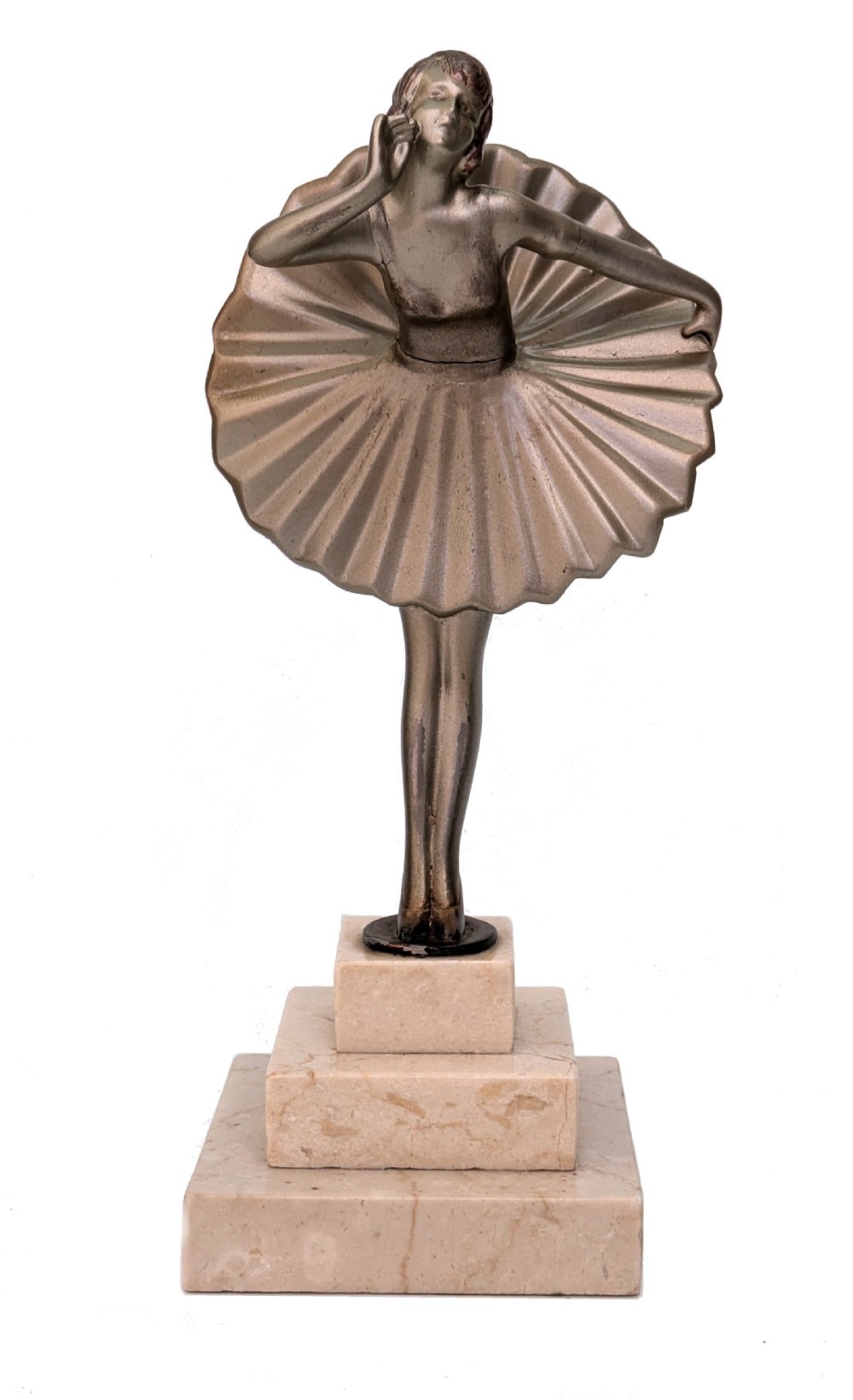 art deco spelter figural dancer c1930