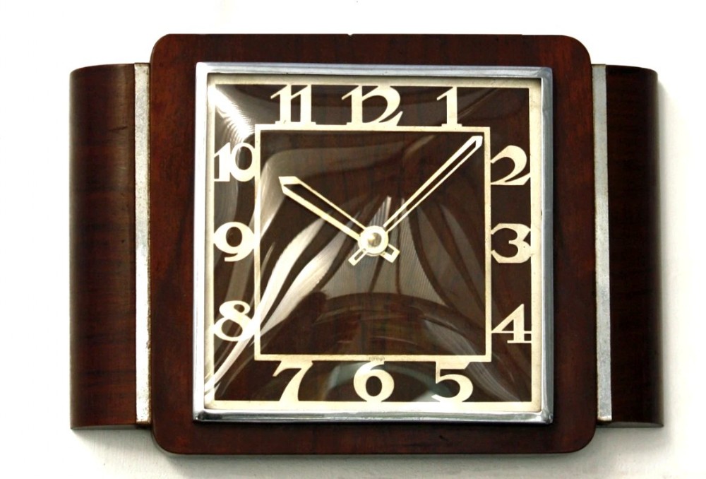 impressive art deco large wall clock c1930
