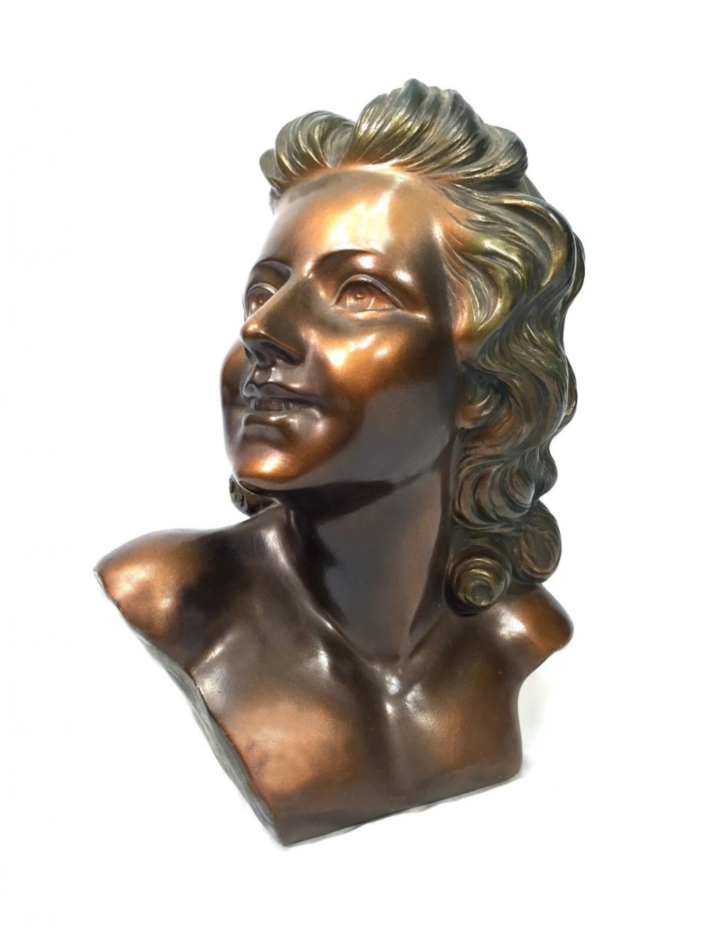 art deco bust shop mannequin head french c1930