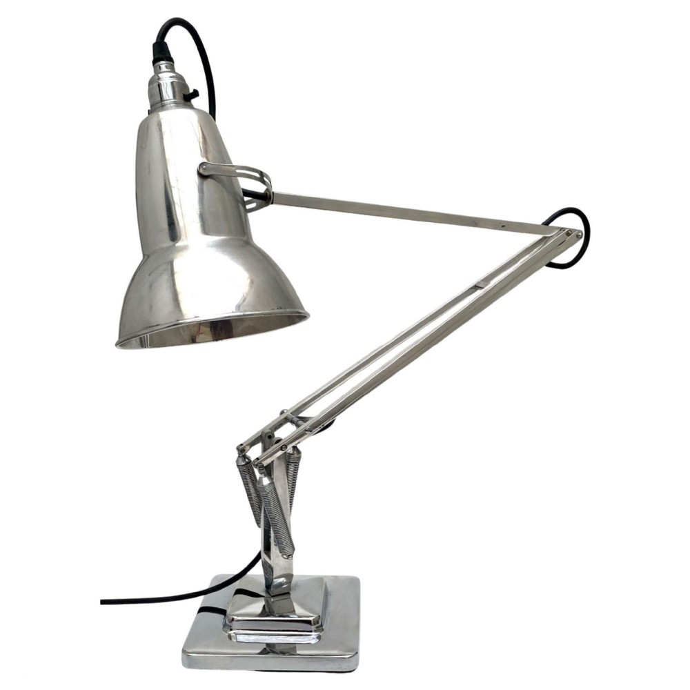 art deco original chrome anglepoise desk lamp by herbert terry son