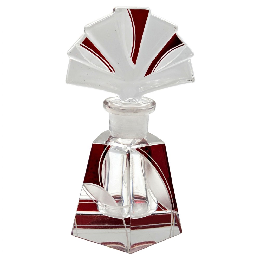 art deco rare ladies perfume bottle c1930