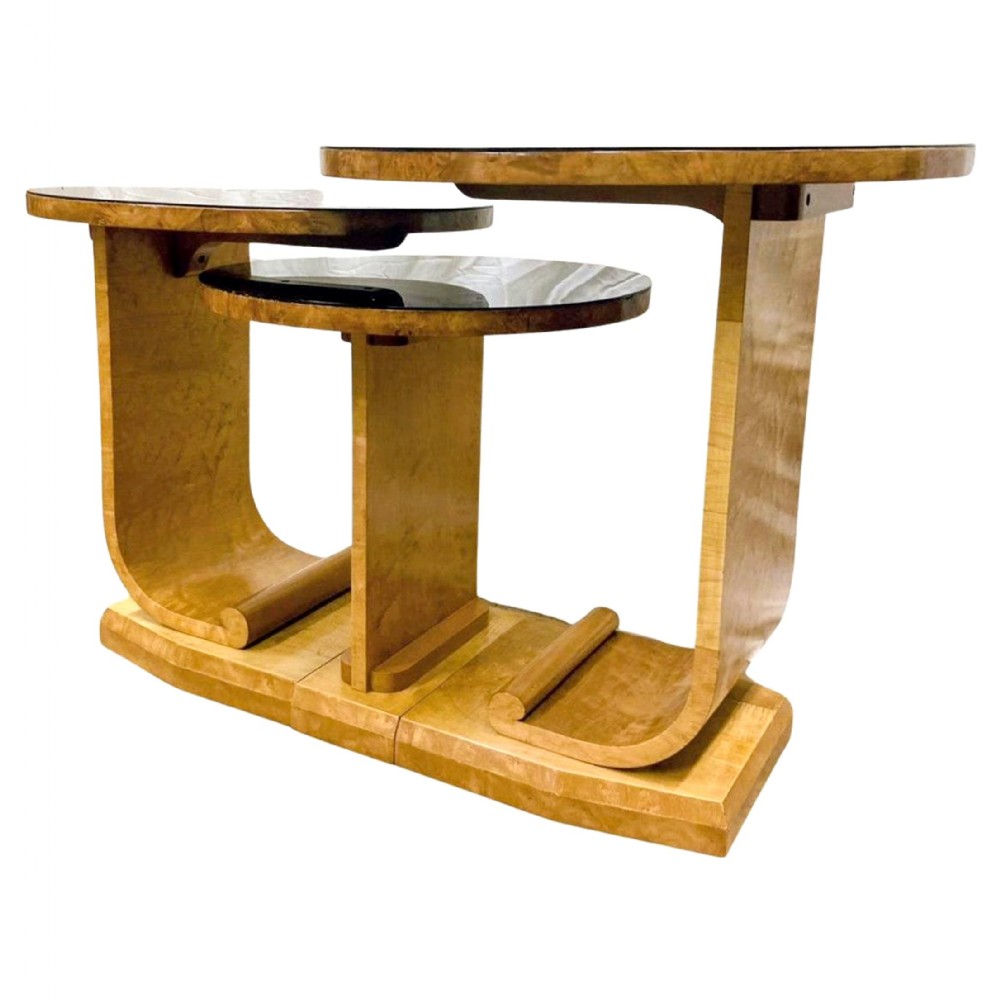 art deco 'j nest' of tables by the hille furniture company english c1930