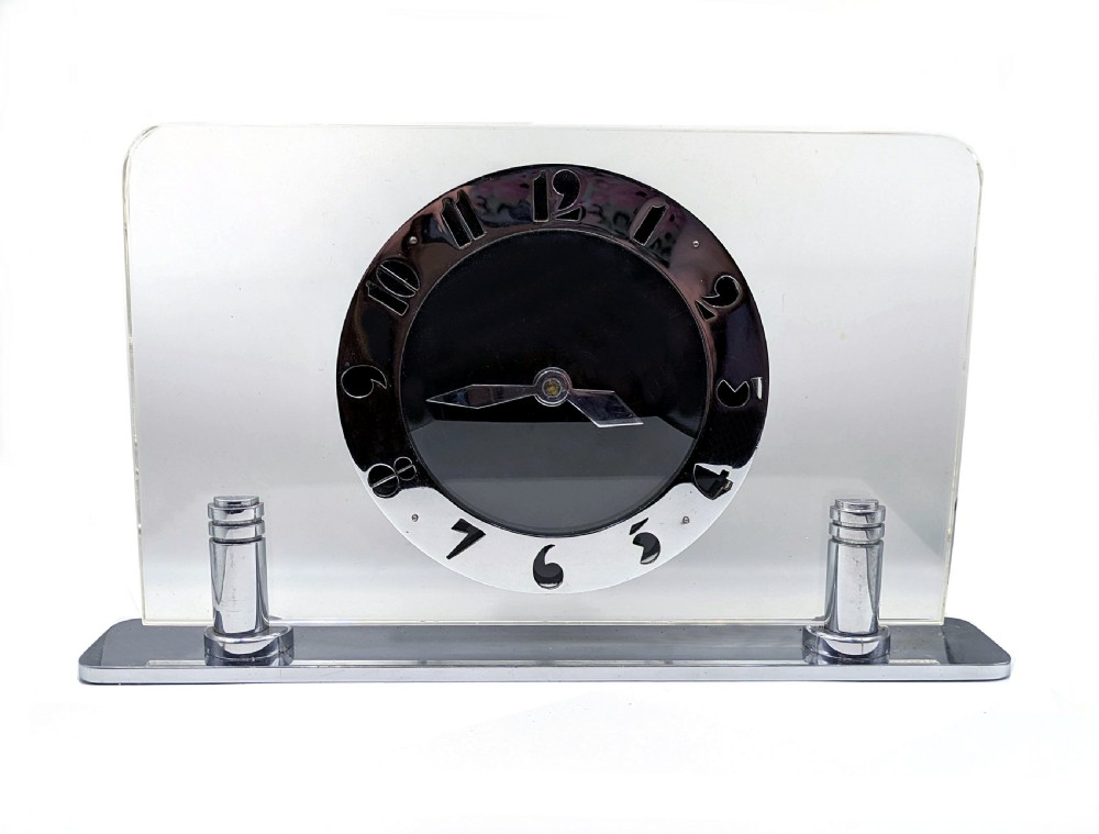 art deco modernist wind up clock by smiths clockmakers c1930