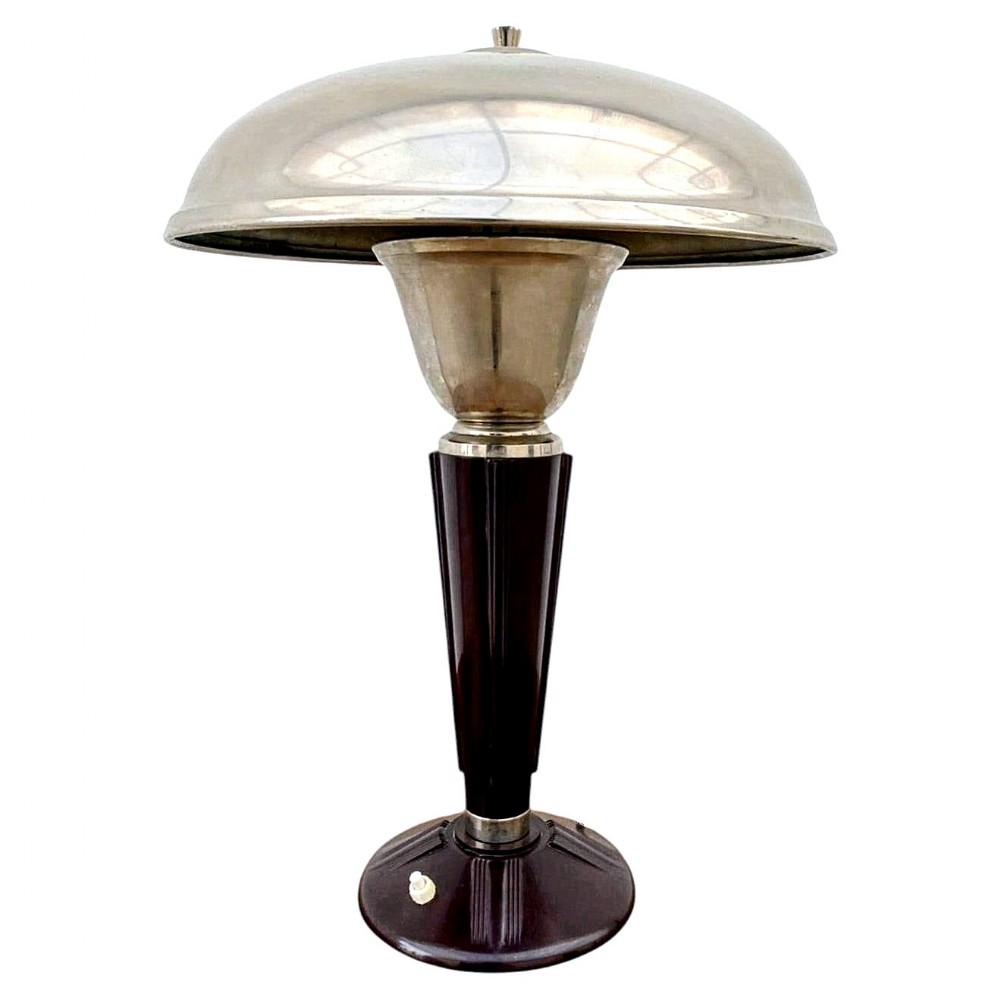 art deco large iconic bakelite desk table lamp by eileen gray france c1930